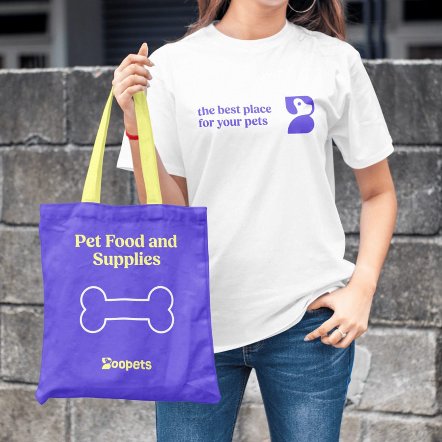 Remera y Bolsa de Compra de Boopets